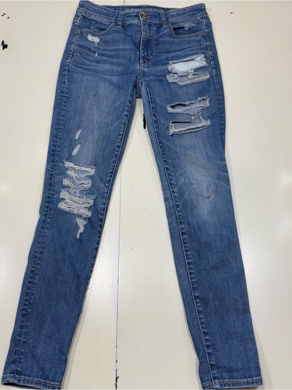 American Eagle Outfitters Hi-Rise Jegging Super Stretch X (Size 6 Regular)